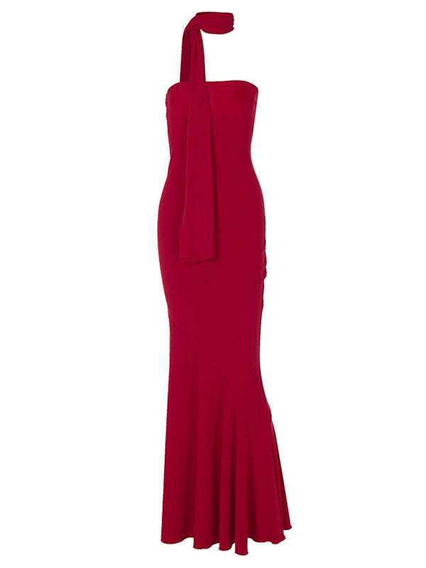 Drune | Wickelsaum Schal Kleid