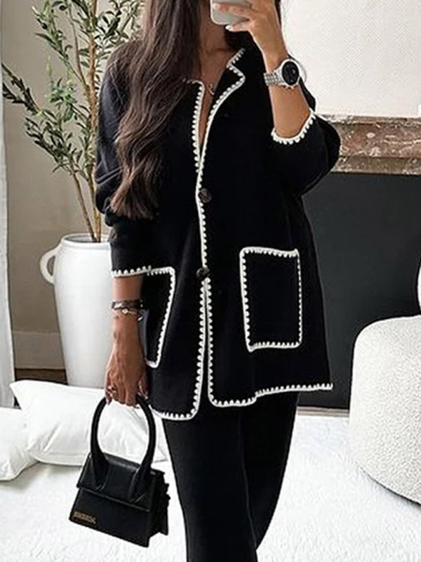Drune | Damen eleganter zweiteiliger Modeanzug set