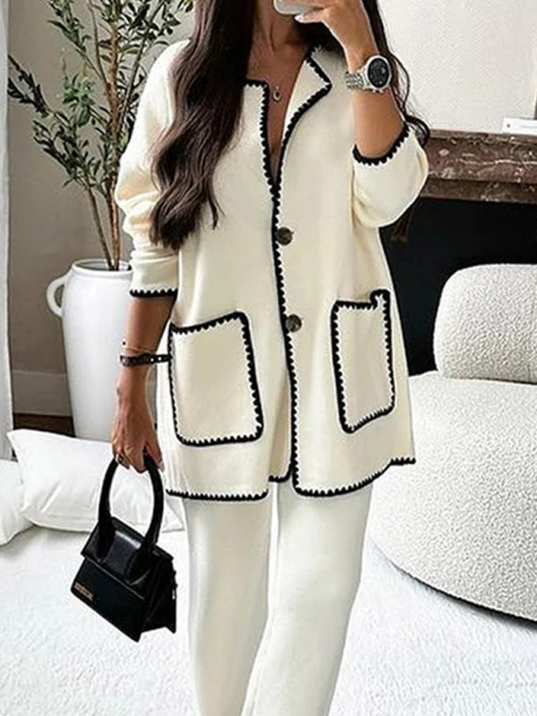 Drune | Damen eleganter zweiteiliger Modeanzug set