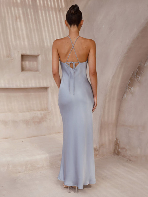 Drune | Rückenfreies Neckholder Maxikleid