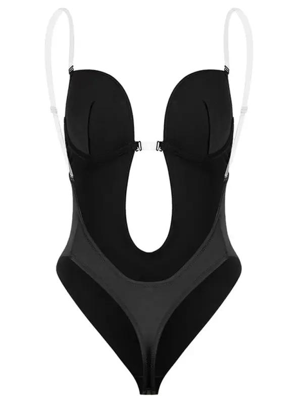 Drune | Rückenfrei Tiefe V Rückenfreier Plunge Formende Bodysuit Bodysuit