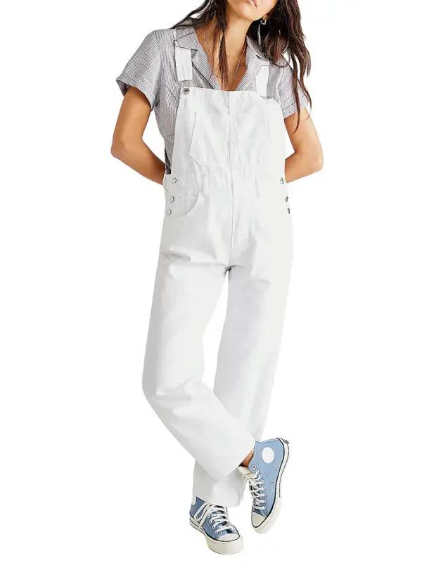 Drune | Neuer Stil Jumpsuit lässig lose Denim Latzhosen