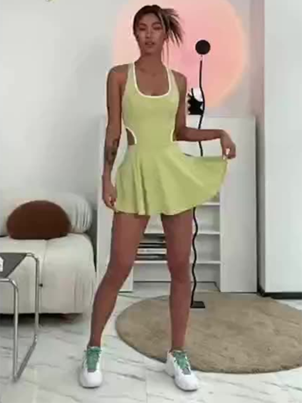 Drune | Neue Tennisbekleidung Yogakleidung Outdoor-Sport Fitness Laufen Outdoor-Mode Sportkleid