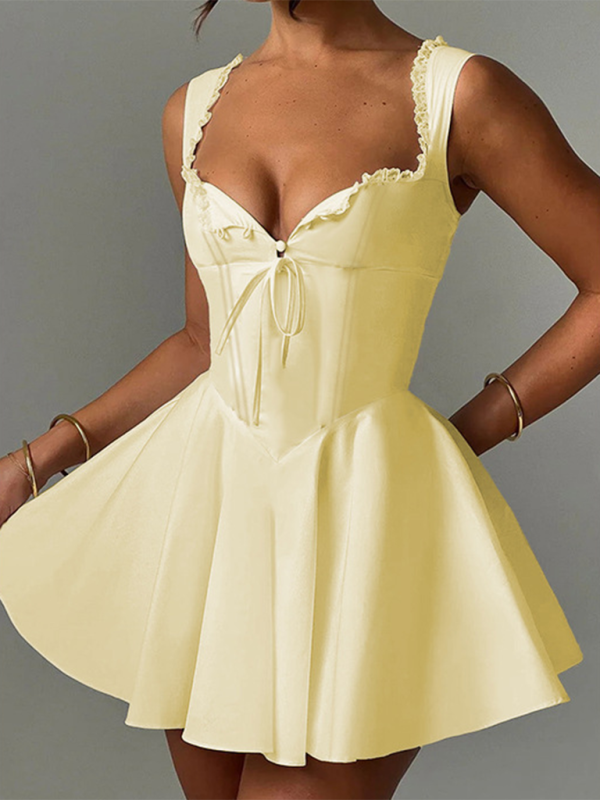 Drune | Neues Rückeloses Sling-Spitzenkleid