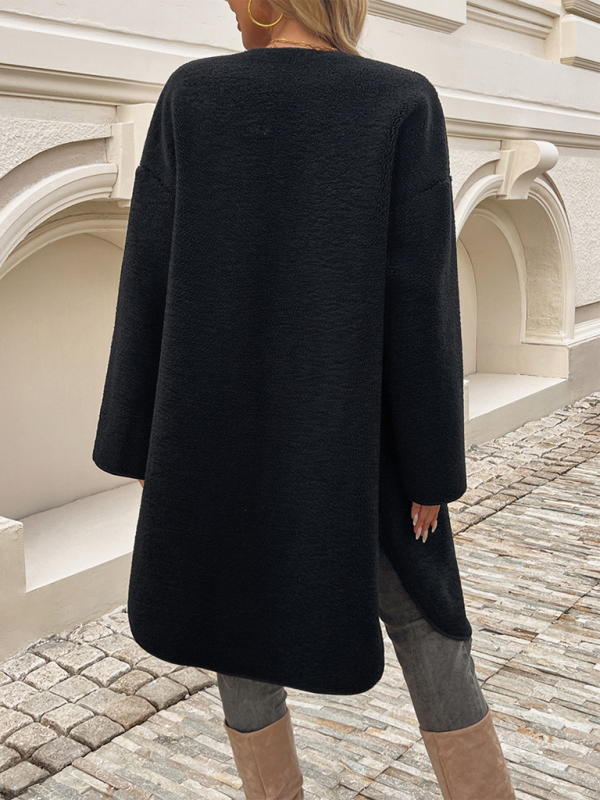Drune | Fleece Damenjacke mit Knopfschluss – Elara