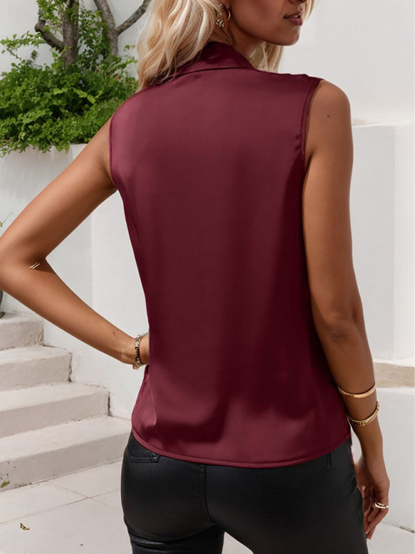 Drune | Elegante Sexy Damen Ärmellose Shirt Tops