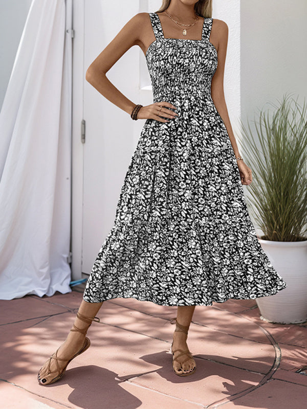 Drune | Neuer Stil Bedrucktes Trägerkleid