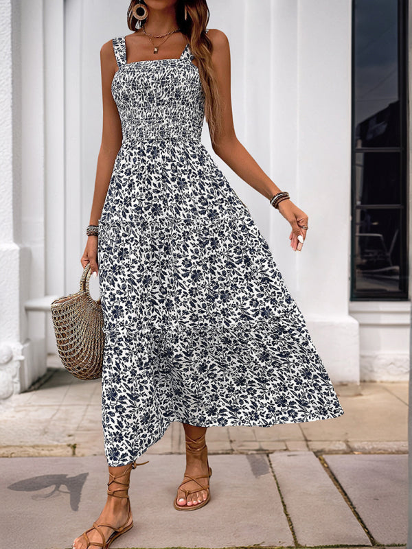 Drune | Neuer Stil Bedrucktes Trägerkleid
