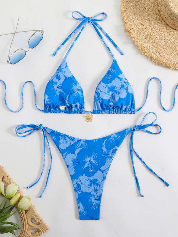 Drune | Blumenmuster Halterneck-Bikini