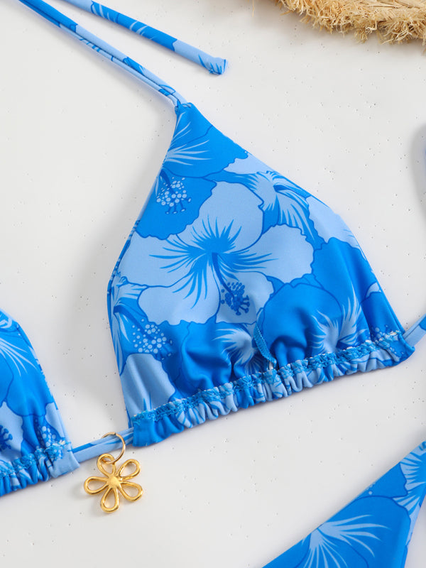 Drune | Blumenmuster Halterneck-Bikini