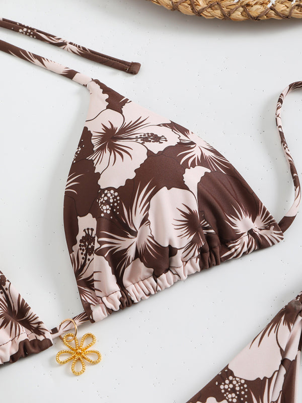 Drune | Blumenmuster Halterneck-Bikini