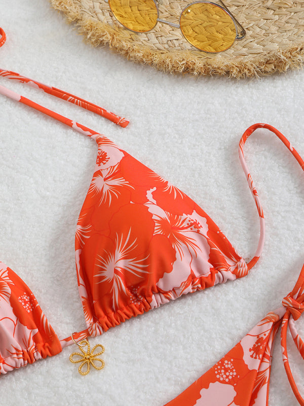 Drune | Blumenmuster Halterneck-Bikini