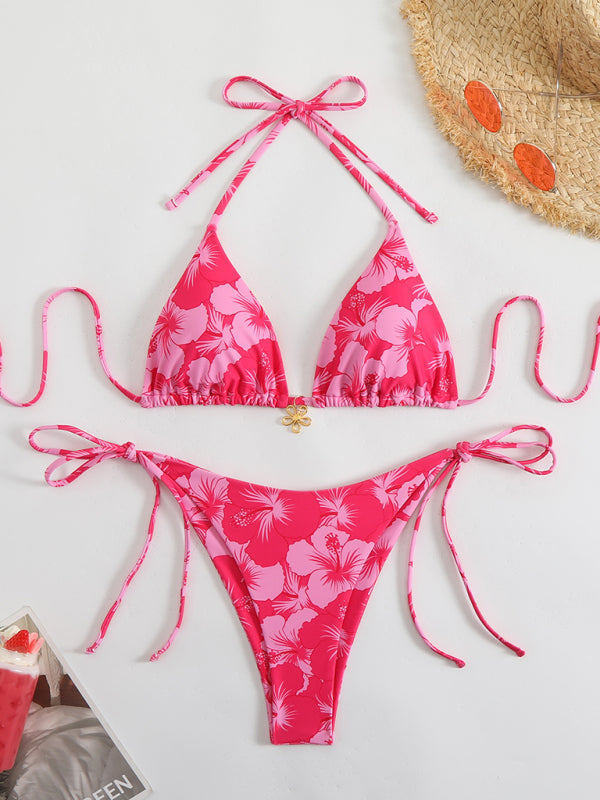 Drune | Blumenmuster Halterneck-Bikini