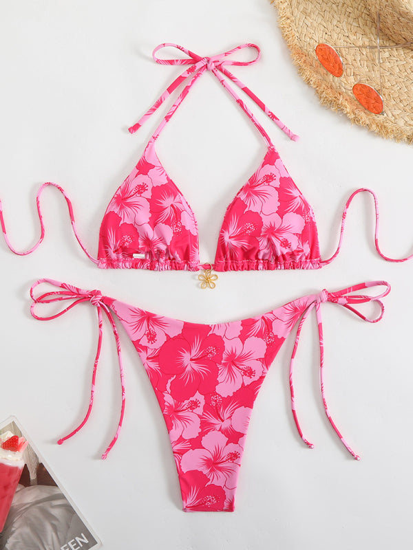 Drune | Blumenmuster Halterneck-Bikini
