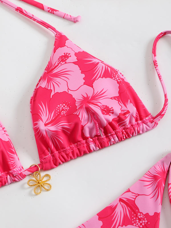 Drune | Blumenmuster Halterneck-Bikini