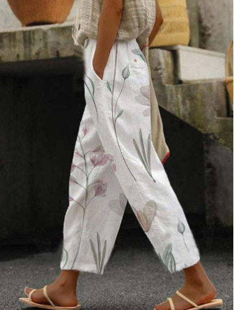 Drune | Hose Botanical Floral für Frauen