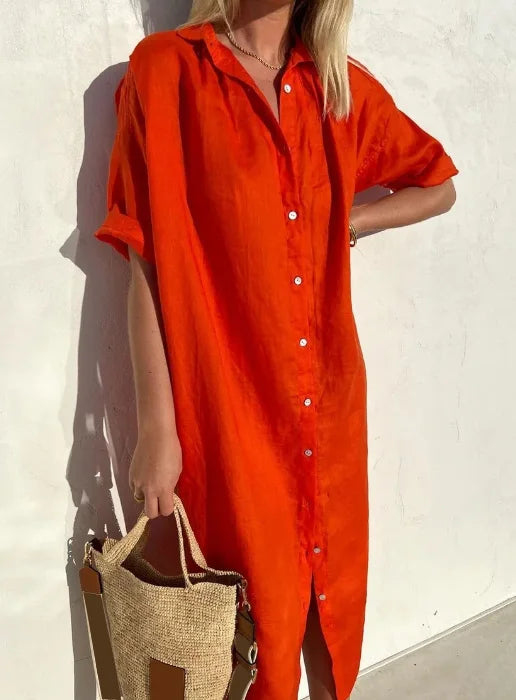 Drune | Leinen Hemdkleid