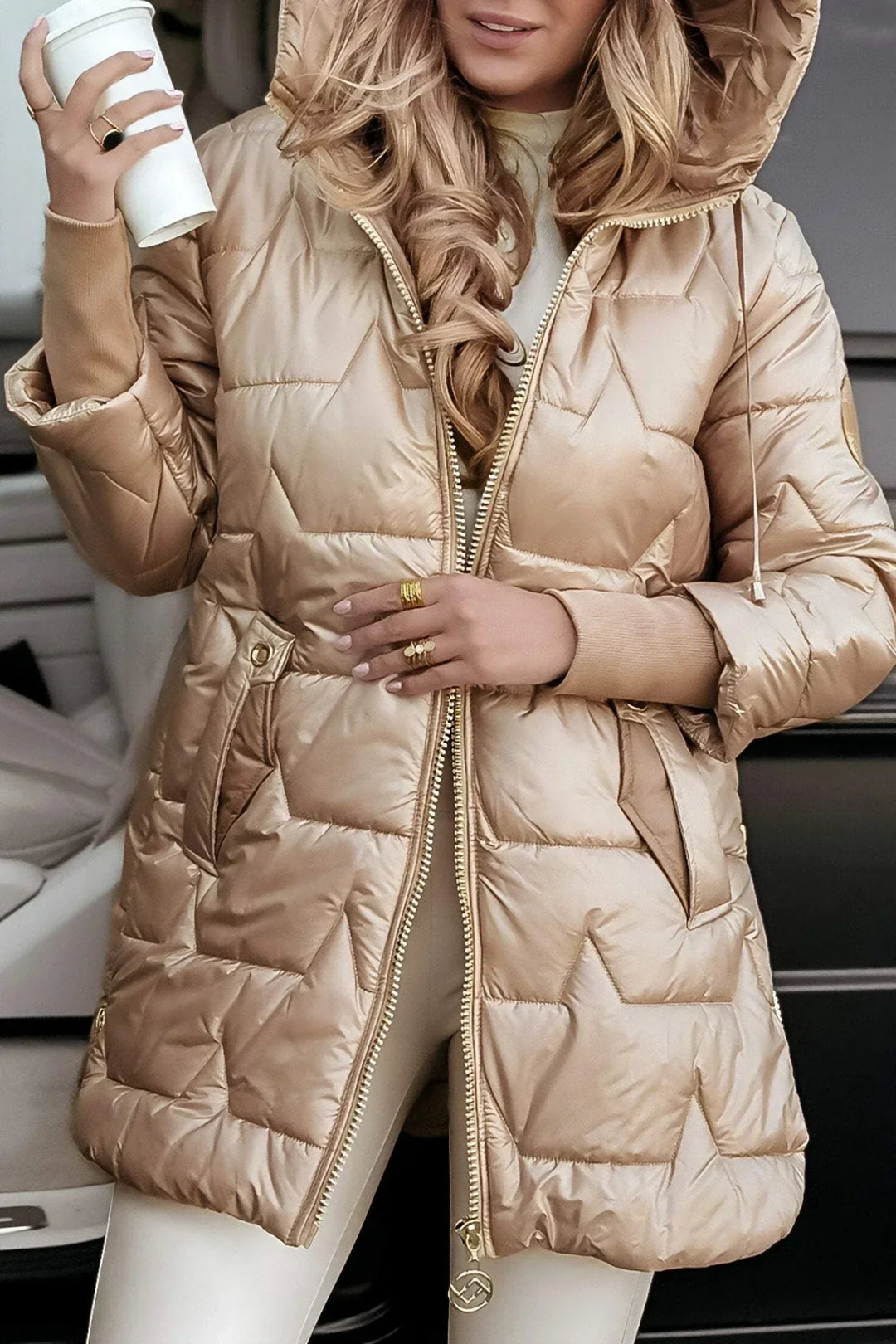 Drune | Gepolsterte Jacke mit Kapuze