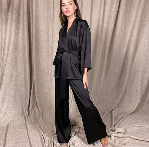 Drune | Pyjama-Set Aus Weichem Satin