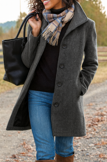 Drune | Langer Trenchcoat Für Damen Im Winter Warm