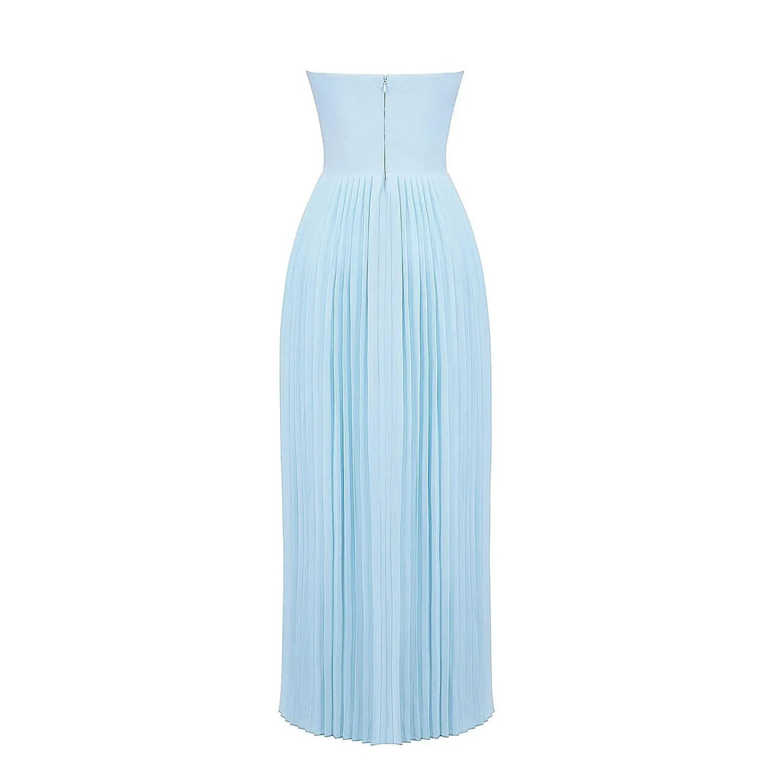 Drune | Luxuriöses Schulterfreies Maxikleid