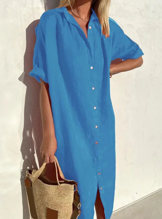 Drune | Hemdkleid aus Baumwolle