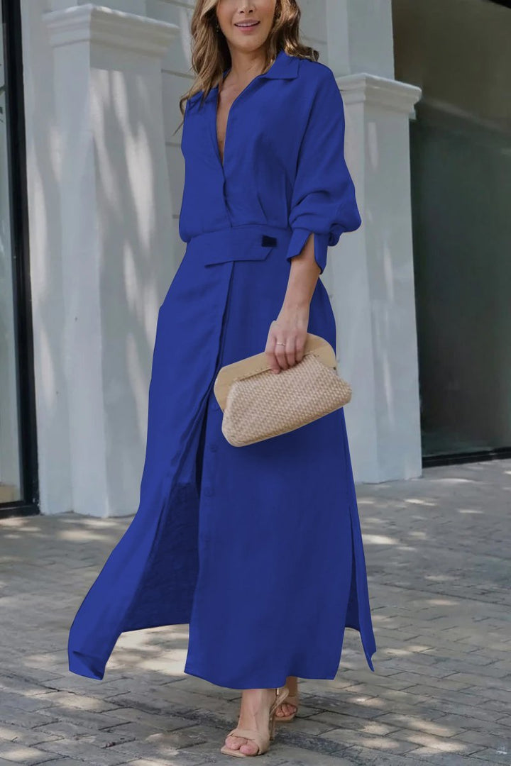 Drune | Leinenkleid in Maxilänge