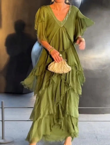 Drune | Elegantes Langes Kleid für Festliche Anlässe
