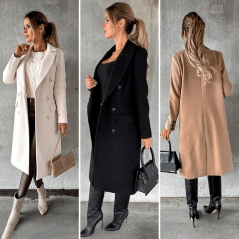 Drune | Langer Mantel Eleganter Moderner Stil Ideal für den Herbst