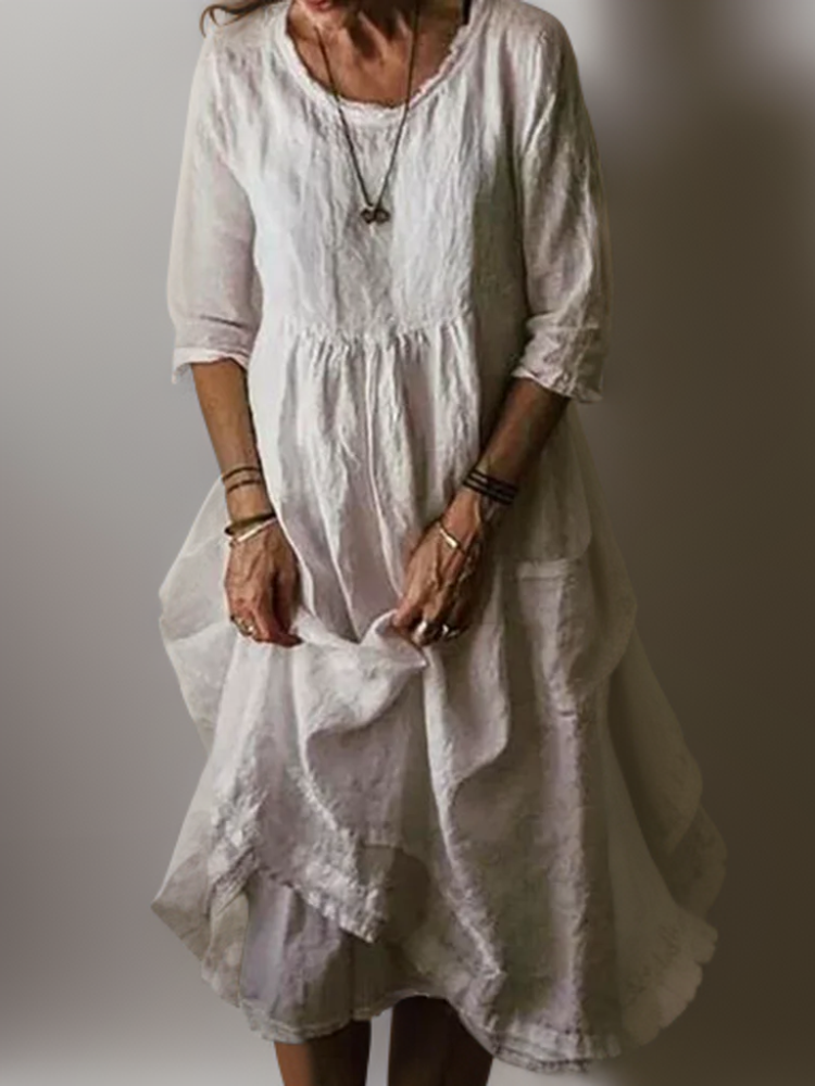 Drune | Damen Leinen Kleid