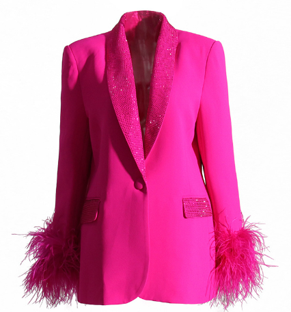 Drune | Blazer Mit Federn Für Damen