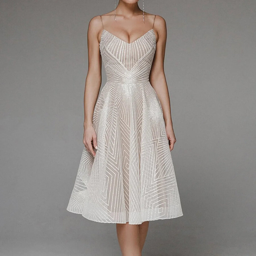 Drune | Damen Besticktes Luxuskleid