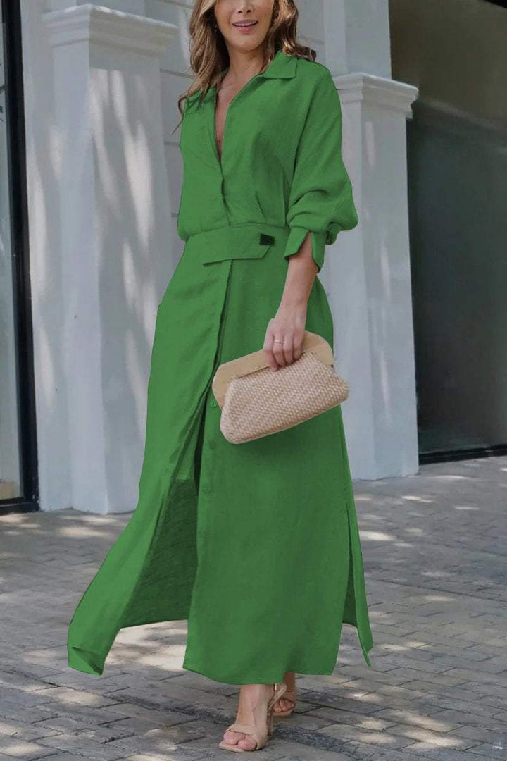 Drune | Leinenkleid in Maxilänge