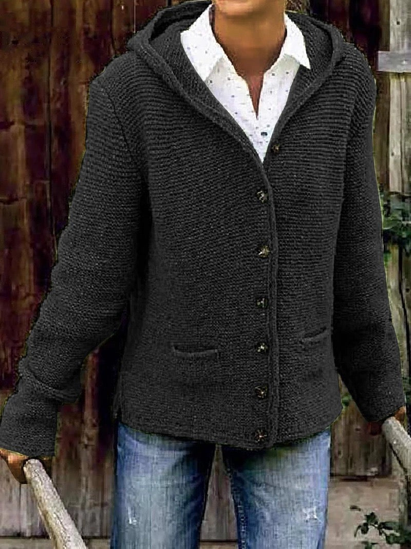 Drune | Strickcardigan mit Kapuze