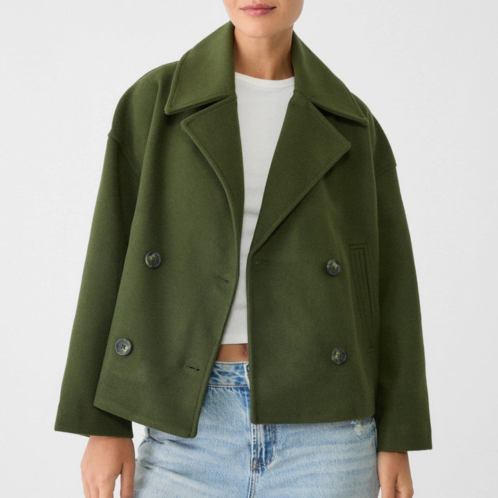 Drune | Damen Kurze Jacke Wendbar Stil