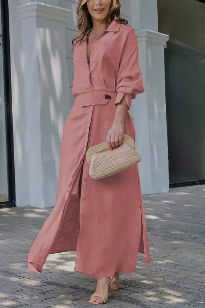 Drune | Leinenkleid in Maxilänge