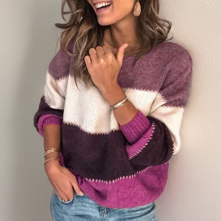 Drune | Kuscheliger Luxus Pullover mit Streifen