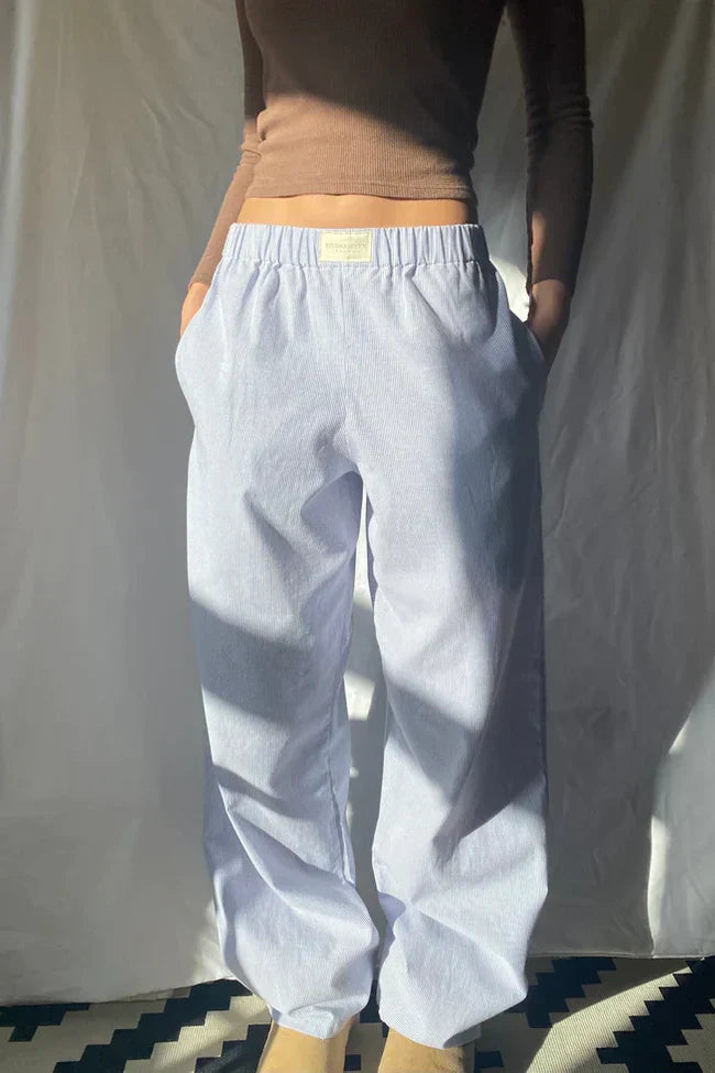 Drune | Loose fit Gestreift Elastisch Taille Hose