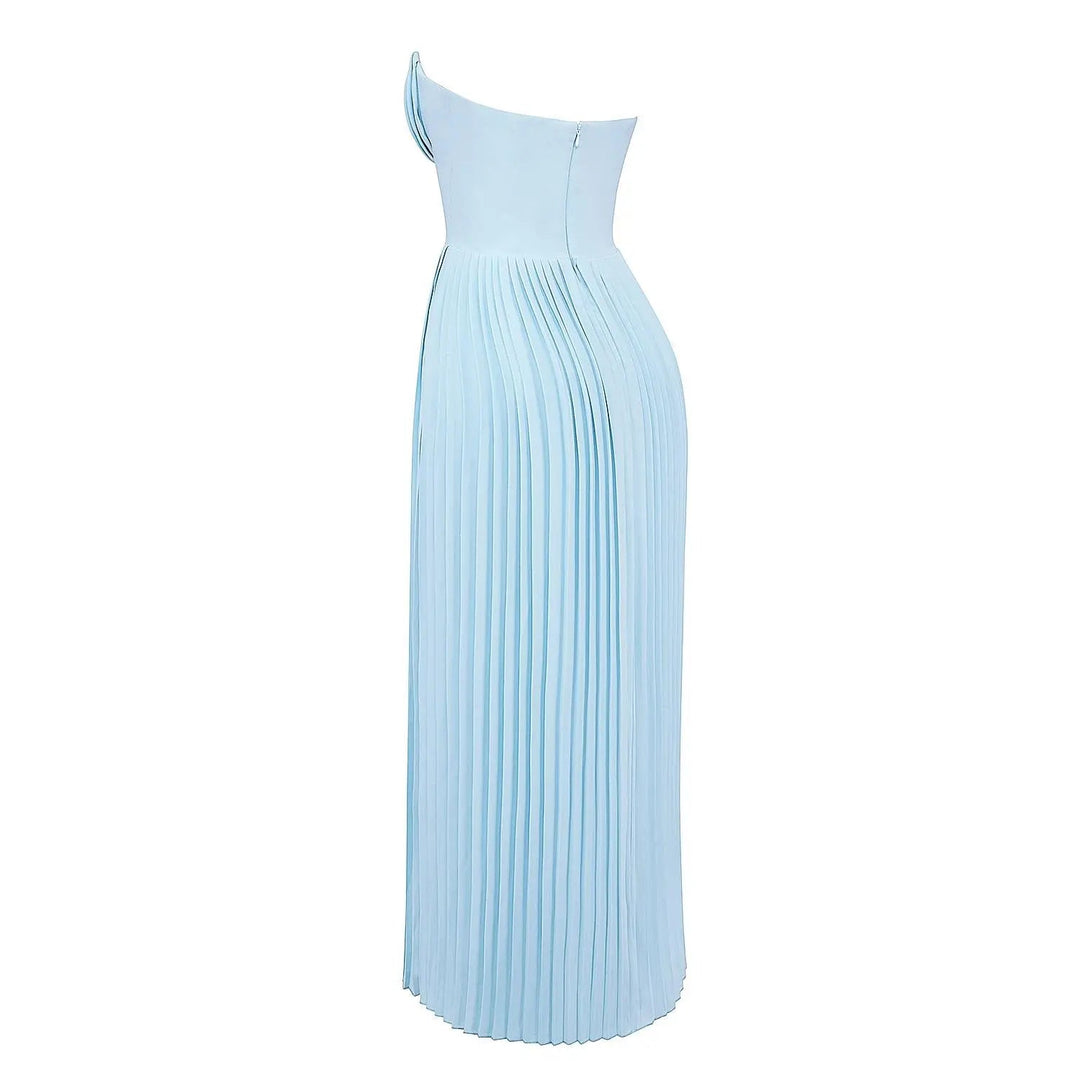 Drune | Luxuriöses Schulterfreies Maxikleid