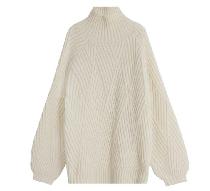 Drune | Bequemer urbaner oversized Langarm Cashmere Rollkragenpullover ideal für den Winter