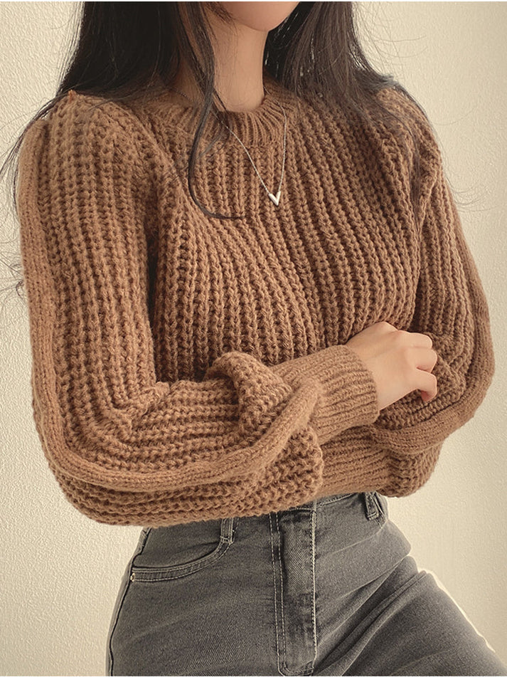 Drune | Schicke Herbst Chunky Strickpullover für Frauen