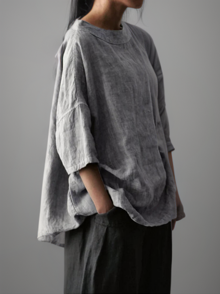Drune | Vintage Tunika in Oversized-Modell mit Boot-Halskette