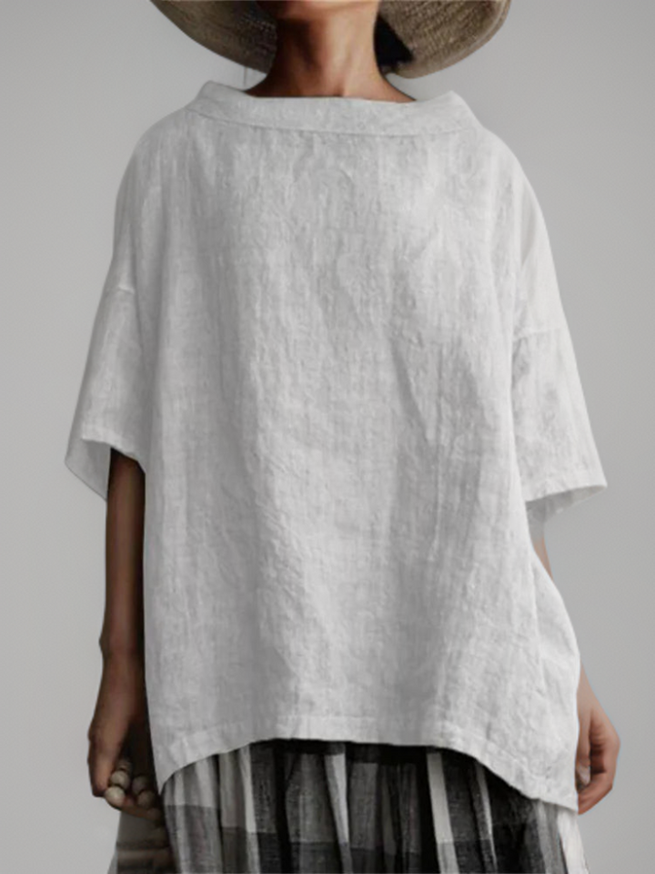 Drune | Vintage Tunika in Oversized-Modell mit Boot-Halskette