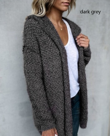Drune | Kapuzen-Strickjacke