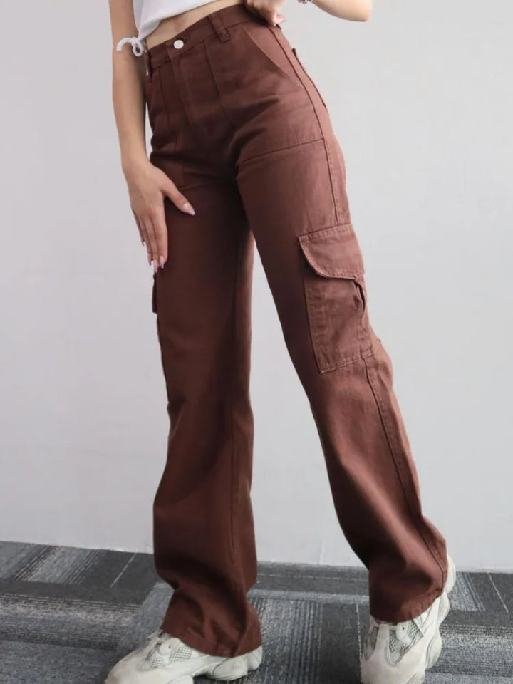 Drune | Stylische Cargohose Damen mit Taschen und Bequemer Passform
