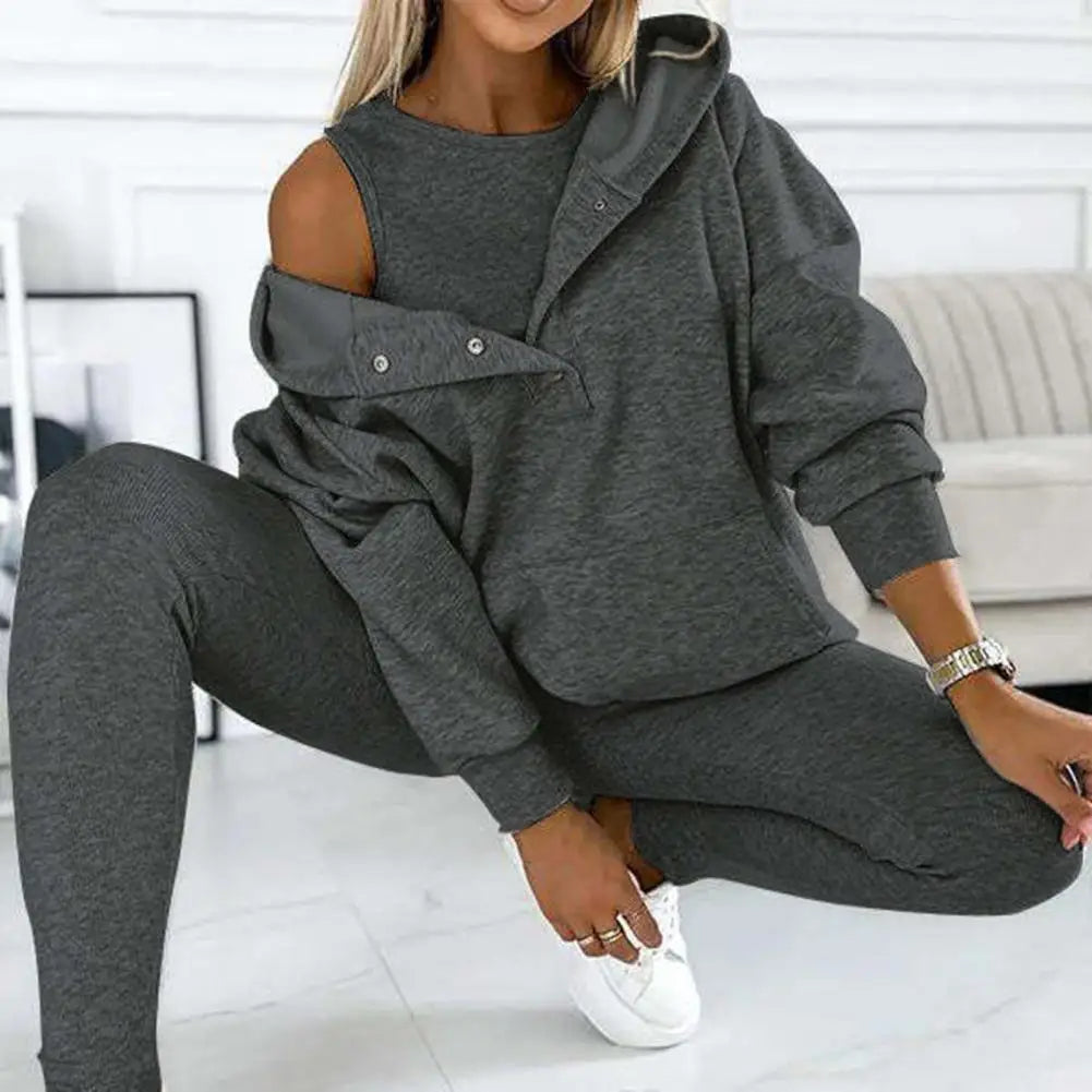 Drune | Zweiteilige Damen-Set mit Kapuzenpullover
