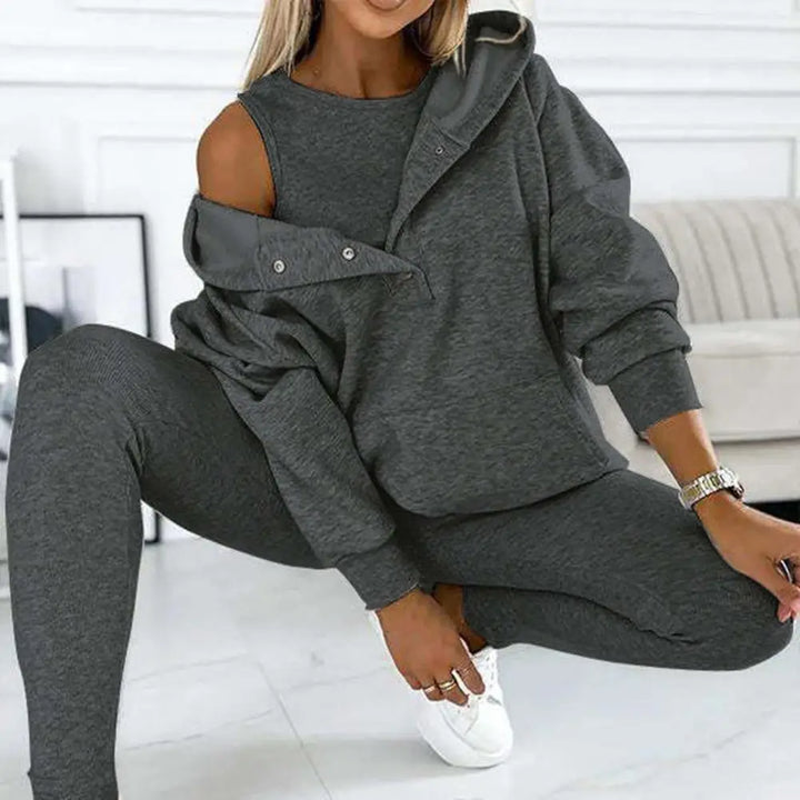 Drune | Zweiteilige Damen-Set mit Kapuzenpullover