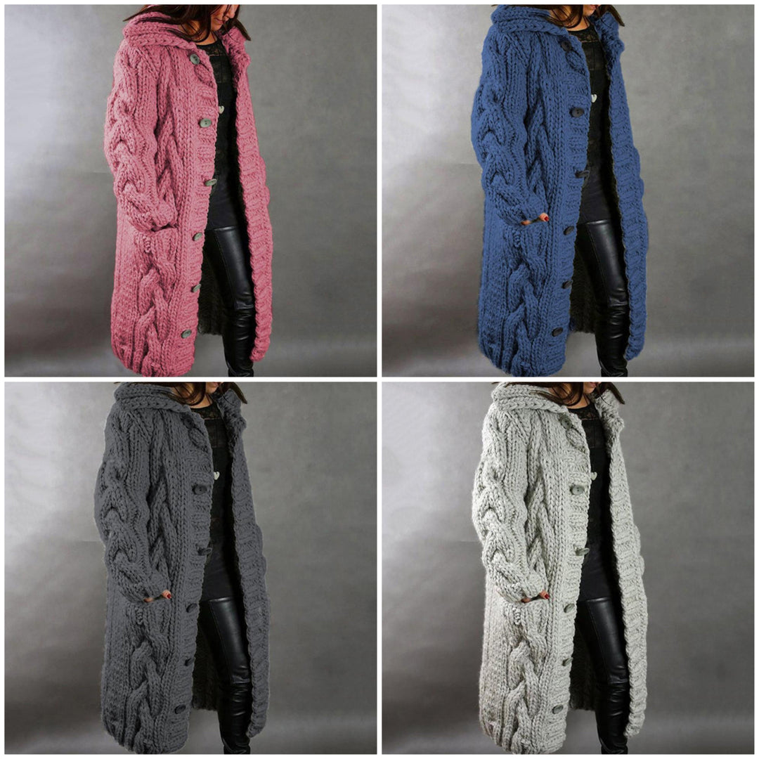 Drune | Warme Longstrickjacke