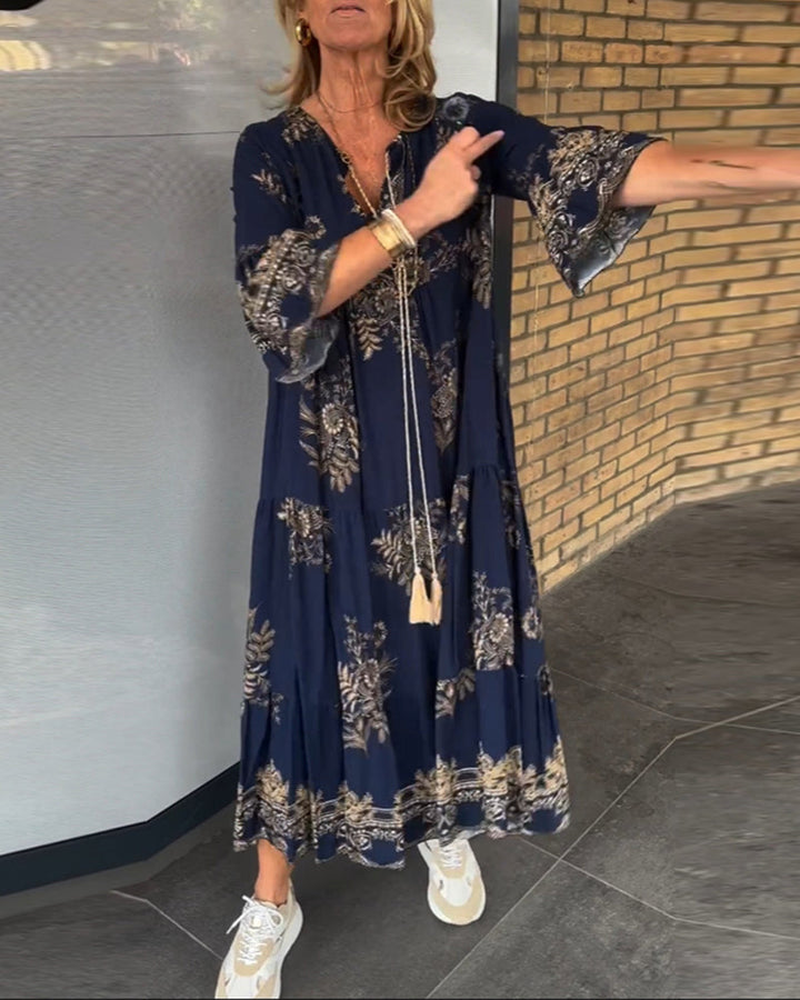 Drune | Bohemian Chic in Einem Atemberaubenden Maxi Kleid