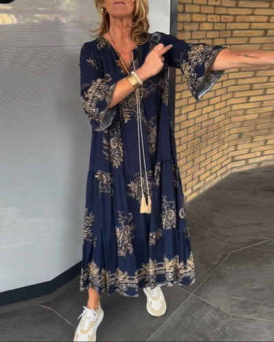 Drune | Bohemian Chic in Einem Atemberaubenden Maxi Kleid